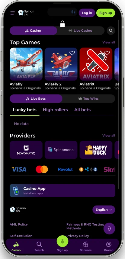 App screenshot desktop